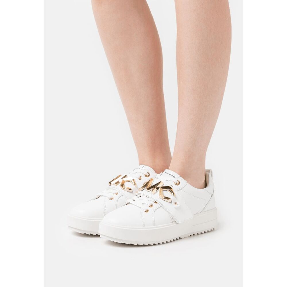 MICHAEL Michael Kors Women's Emmett Logo Embellished Sneakers - Optic White 6M